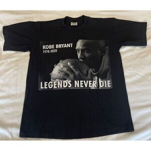 Kobe Bryant T-shirt Mamba Pro 5 Super Heavy Cotton Legends Live Forever‎ Men L
